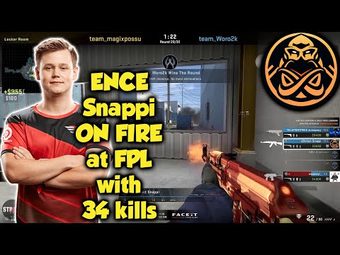 ENCE Snappi ON FIRE at FPL with 34 kills in Nuke