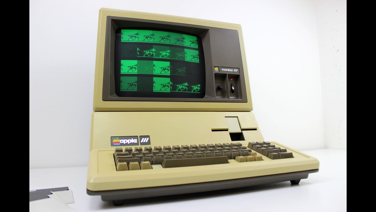 Apple III from 1981 starting some software