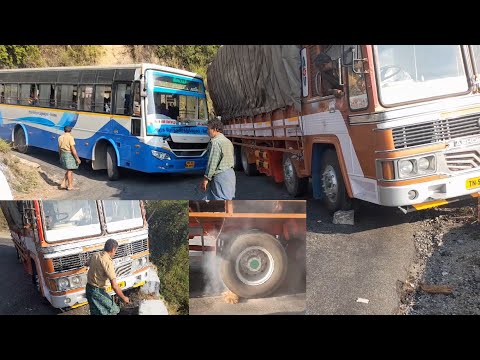Struggling to The Driver Ghat Road Help Them to Rescue The Truck