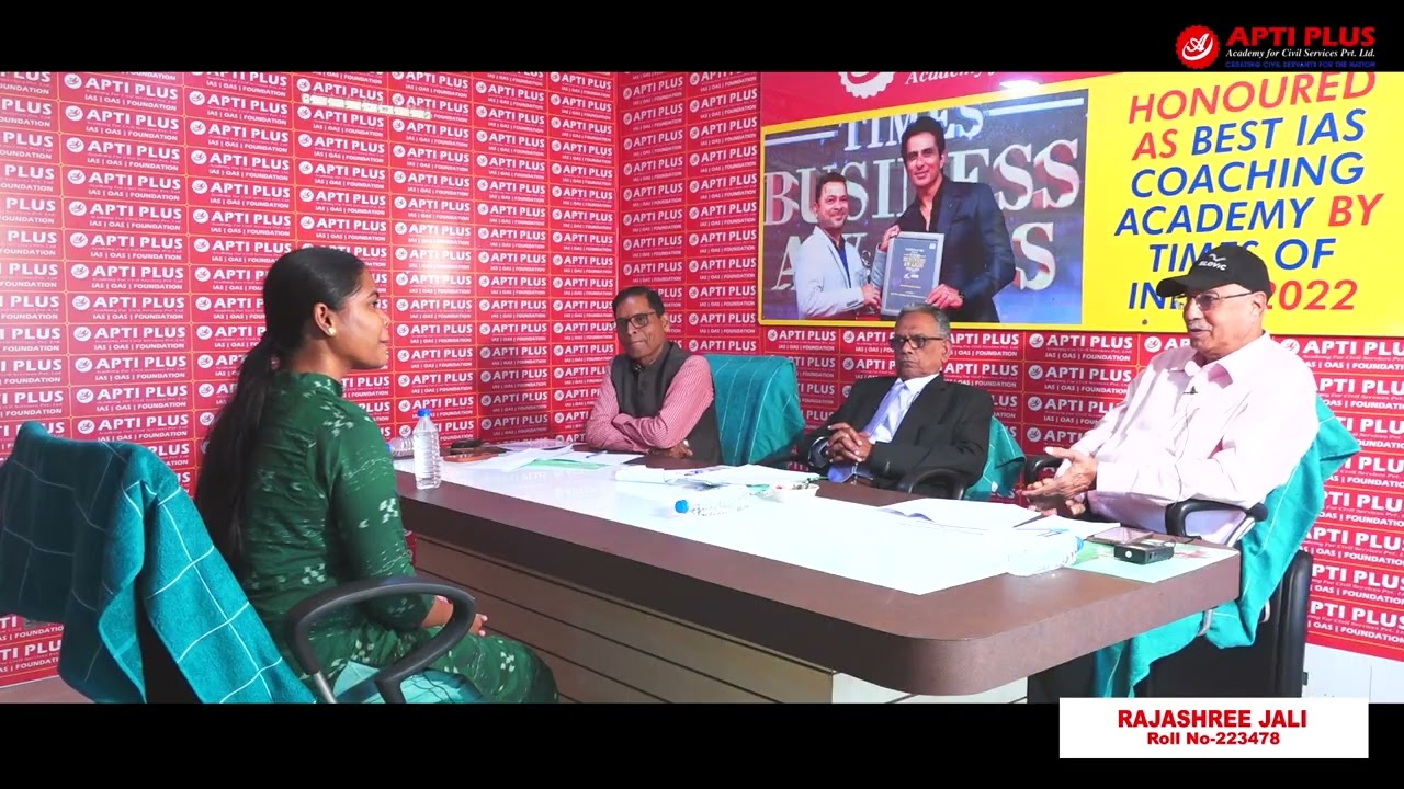 RAJASHREE JALI || RANK 162 || OAS 2024 || Mock Interview || APTI PLUS