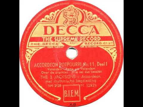 Three Jacksons   Accordeon potpourri No 11 deel 1 1950