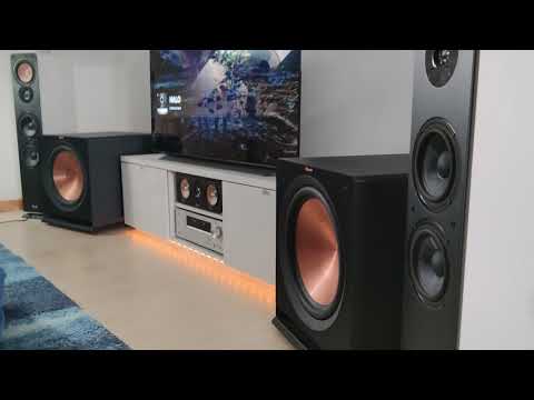 Dual Klipsch R-115sw Bass Test