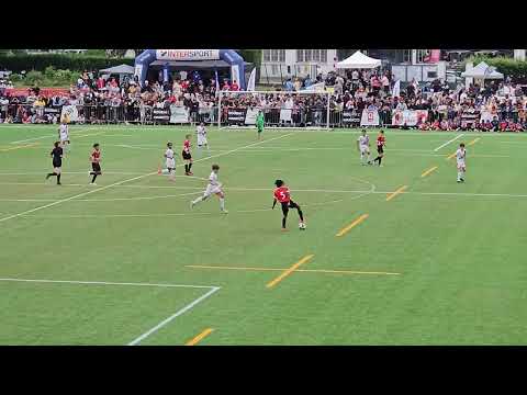 U11 final vs MILAN AC 🇮🇹 ( pouss'cup) 1ère mi-temps