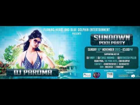 SUNDOWN POOL PARTY - DJ PAROMA - 10 NOVEMBER 2013 - AQUA POOL The Park Hotel, CBD-Belapur