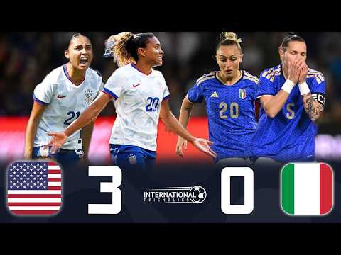 USA PUT ON AN ABSOLUTE SHOW AGAINST ITALY 🤯🔥❯ MACARIO FIRED THE USWNT TO VICTORY | FRIENDLY 2025