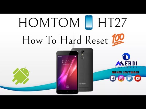 HOMTOM📱HT27 How To Hard Reset💯طريقة عمل الفورمات وإعادة ضبط إعدادات المصنع