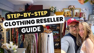 How To Resell Thrifted Clothes Online Full Time or Part Time in 2024 on Ebay | Poshmark | Depop