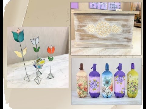 ManosalaObraTv 2018  Programa  74 - Sifones Decorados - Baul Estilo Hindu - Mariposa Tiffany