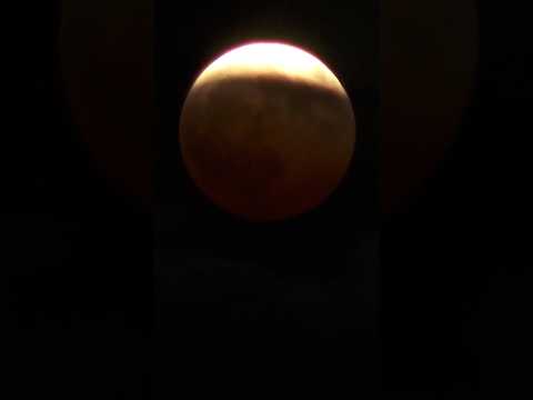 Near-total lunar eclipse seen over Southern California
