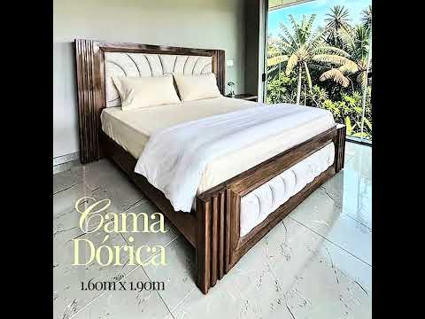 MUEBLES CÁRDENAS CAMA DÓRICA #mueblesdemadera #mueblescardenas #cartagenadeindias #bolivar #camas