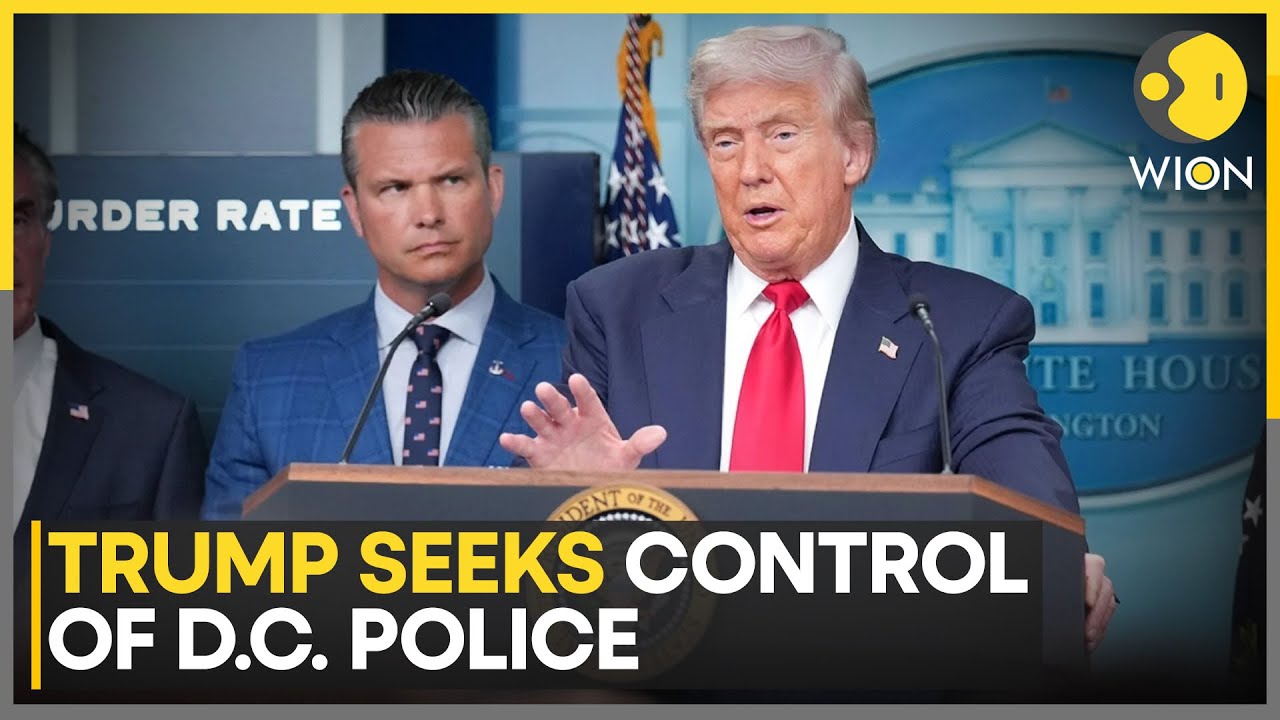 Trump Seeks Long Term Control Of D.C. Police | Judge Questions Trump's LA  Deployment | WION