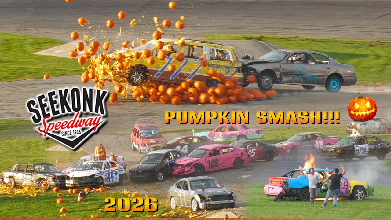 Pumpkin Smash Figure 8 Racing at Seekonk Speedway Finale