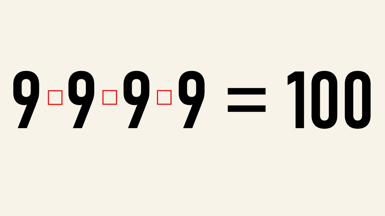 Can You Solve The Four 9s Puzzle?