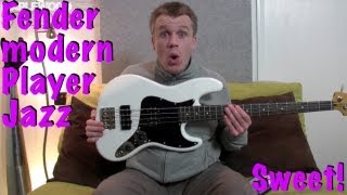 Video thumbnail for Fender Modern Player Jazz Bass Review - Available in Olympic White, Sunburst & Black Transparent by Paul Annis