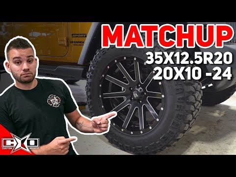 Custom Offsets Matchup: 35x12.5r20 on a 20x10