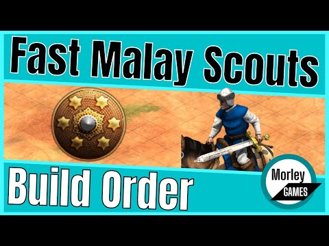 AOE2 Build Order - SUPER FAST Malay Scout Rush Build Order 20 population