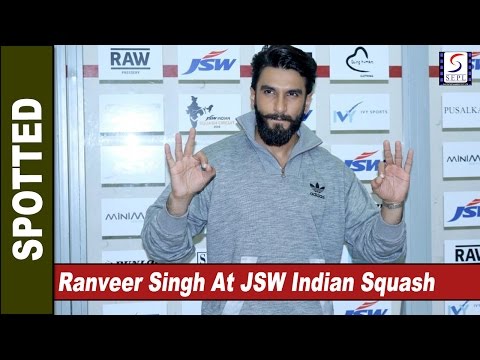 Ranveer Singh At JSW "Indian Squash Circuit 2016 Otter International"