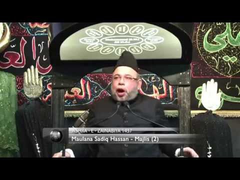 [02, Safar 10, 1437] Maulana Sadiq Hasan - Ashra-e-Zainabiya 1437: Shahadat Bibi Sakina AS