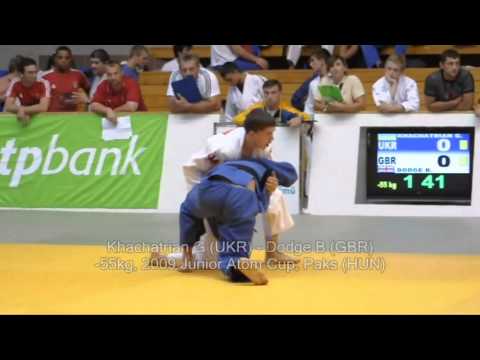 Judo 2009 Paks -55kg Khachatrian G (UKR) - Dodge B (GBR) (IPPON)
