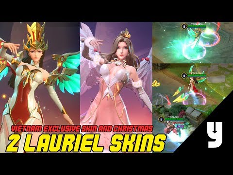NEW SKINS: LAURIEL VIETNAM & LAURIEL CHRISTMAS | Arena of Valor | LiênQuânMobile | 傳說對決 | AOV | ROV