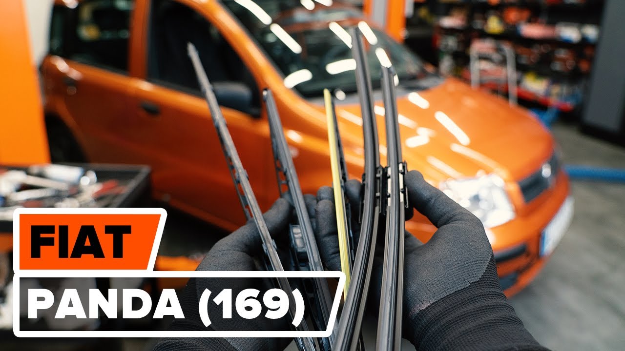 Come cambiare spazzole tergicristallo della parte anteriore su Fiat Panda 169 - Guida alla sostituzione