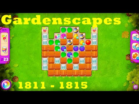 Gardenscapes Level 1811 - 1815 HD Walkthrough | 3 - match game | gameplay | android | ios | pc | app