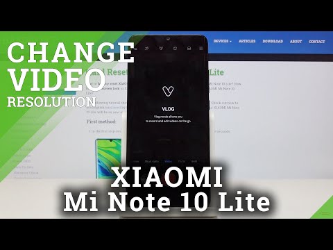 How to Change Video Quality in XIAOMI Mi Note 10 Lite -  Video Resolution