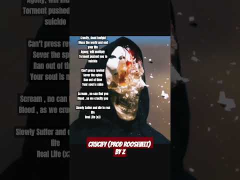 Crucify (Prod ROOSEVELT) #zthebeast #roosevelt #Crucify #Dark #TrxshGxng #HorrorRap #Trap #Subscribe
