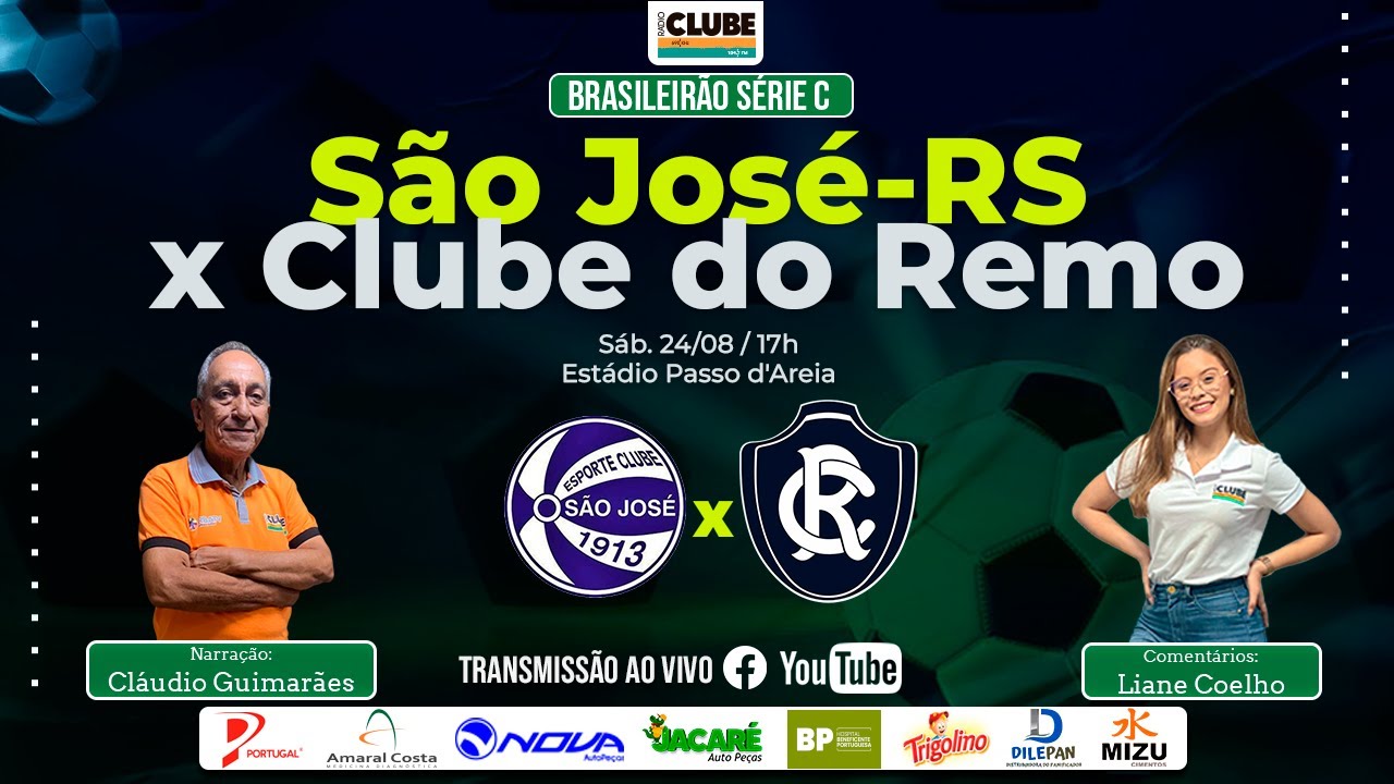 SÃO JOSÉ-RS X CLUBE DO REMO | 19º RODADA | BRASILEIRÃO SÉRIE C | 24.08.2024