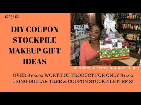 Coupon Stockpile Makeup Beauty Baskets Gift Ideas ❤️On a Budget $100 Gifts for $11.00 Dollars!! Video