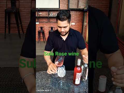 Sula Zinfandel Rose wine #reels #bar #bartender #drink #wine #sula