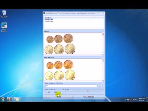 Adjust Brightness, Contrast, Soften & Sharpen Multiple Images At Once Software