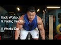 Back Workout & Posing Practice - Justin Yurko - 8 Weeks - USA Championships - Bodybuilding