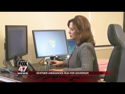 Whitmer announces run for Governor in 2018