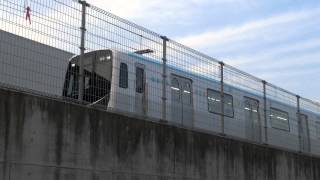 preview picture of video 'Rail 仙台市地下鉄東西線2000系車両基地構内での試運転 20141031-3'
