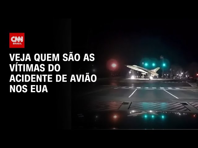 Veja quem são as vítimas de acidente de avião nos EUA | LIVE CNN