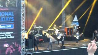 The Wanted doing the Killers for the first time live at Scarbrorough Open Air Theatre