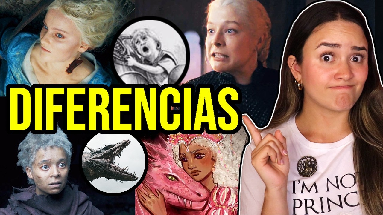 16 DIFERENCIAS House Of The Dragon T3 SERIE vs. LIBRO 🔥 Rhaena, Ortigas, Maelor hijo de Helaena...