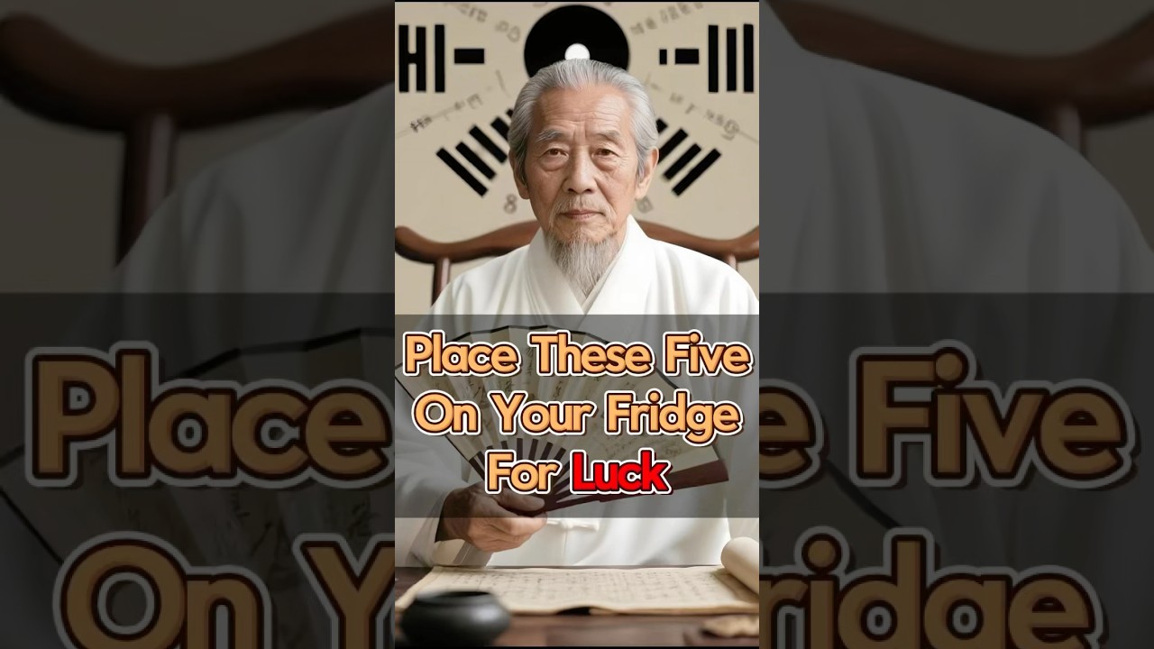 Place these five on your fridge for luck#fengshui #wealth #energy #lucky #goodluck #healing #tips