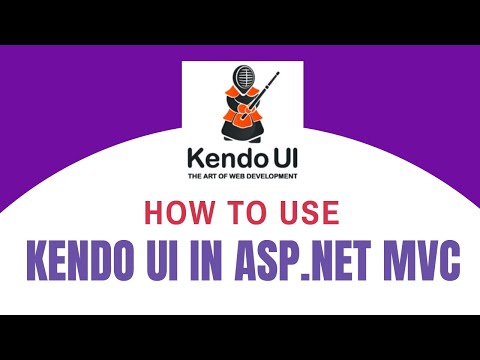 How to use Kendo UI Library in ASP.Net MVC Project Video
