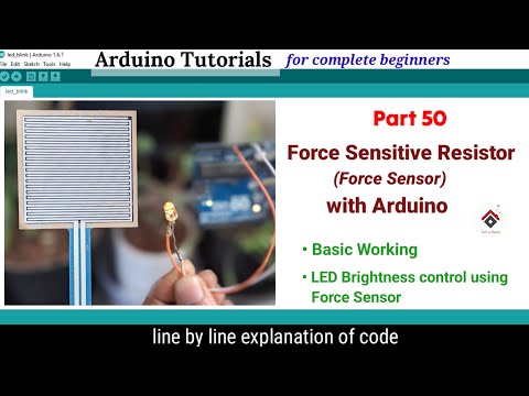 How to use Force Sensor with Arduino[CODE] | LED brightness control with Force sensor | FSR Arduino