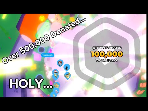 WE WENT CRAZY IN THIS DONATION MADNESS - (500,000 ROBUX Donated)