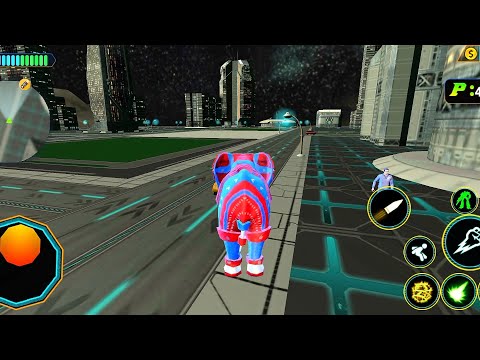 Grand Elephant Robot Jet Transform Game - Android Gameplay