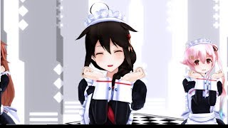 【艦これMMD】メイド白露型でぬるっと気まぐれメルシィ【４K版】