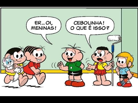 A Turma em Pintando um climão - quadrinhos Turma da Mônica