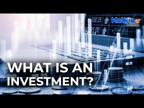 What is an investment?
