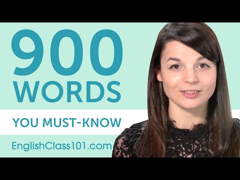 每個英語初學者必須知道的900個單詞 (900 Words Every English Beginner Must Know)