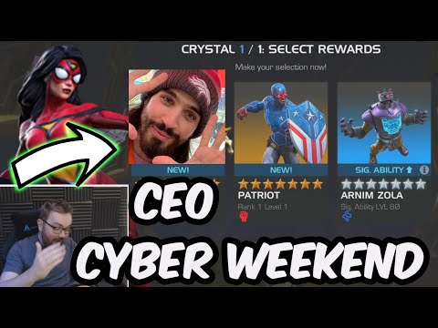 7x 7 STAR NEXUS AND RANK 4 GEM CYBER WEEKEND CEO WHALE OPENING - Marvel Contest of Champions