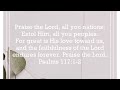 Praise The Lord, All You Nations- Arranged by James Biery
