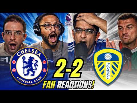 Chelsea Fans SHOCKED React to Chelsea 2-2 Leeds United | Premier League Fan Reactions